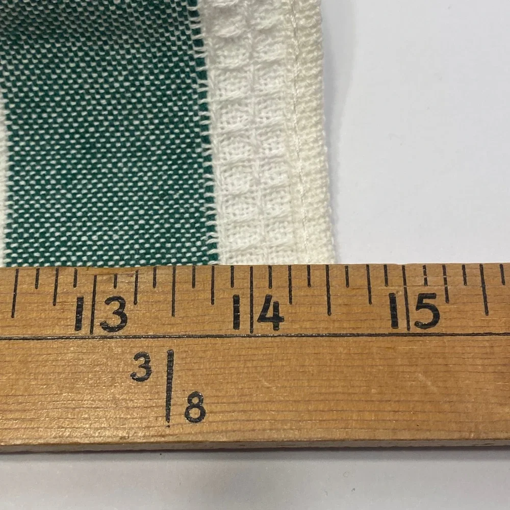Ritz Dish Towel Set Red Green NEW Vintage 100% Cotton Waffle Weave USA